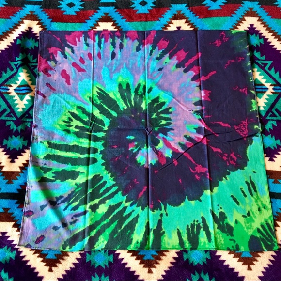 NWOT☮️Hippy Boho colorful 💜🦋bandana/face mask😷 - Picture 5 of 5
